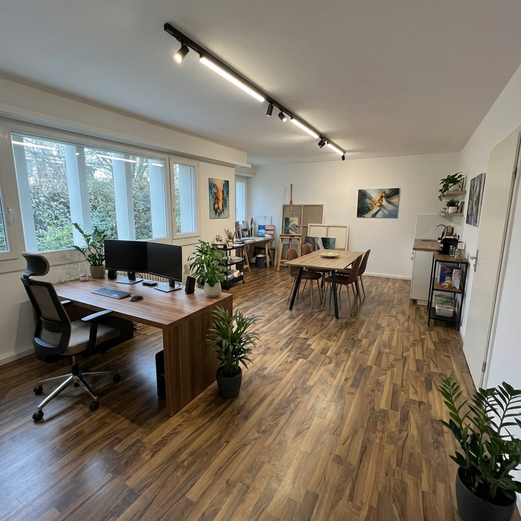 So könnte Ihr neues Büro oder Atelier aussehen...